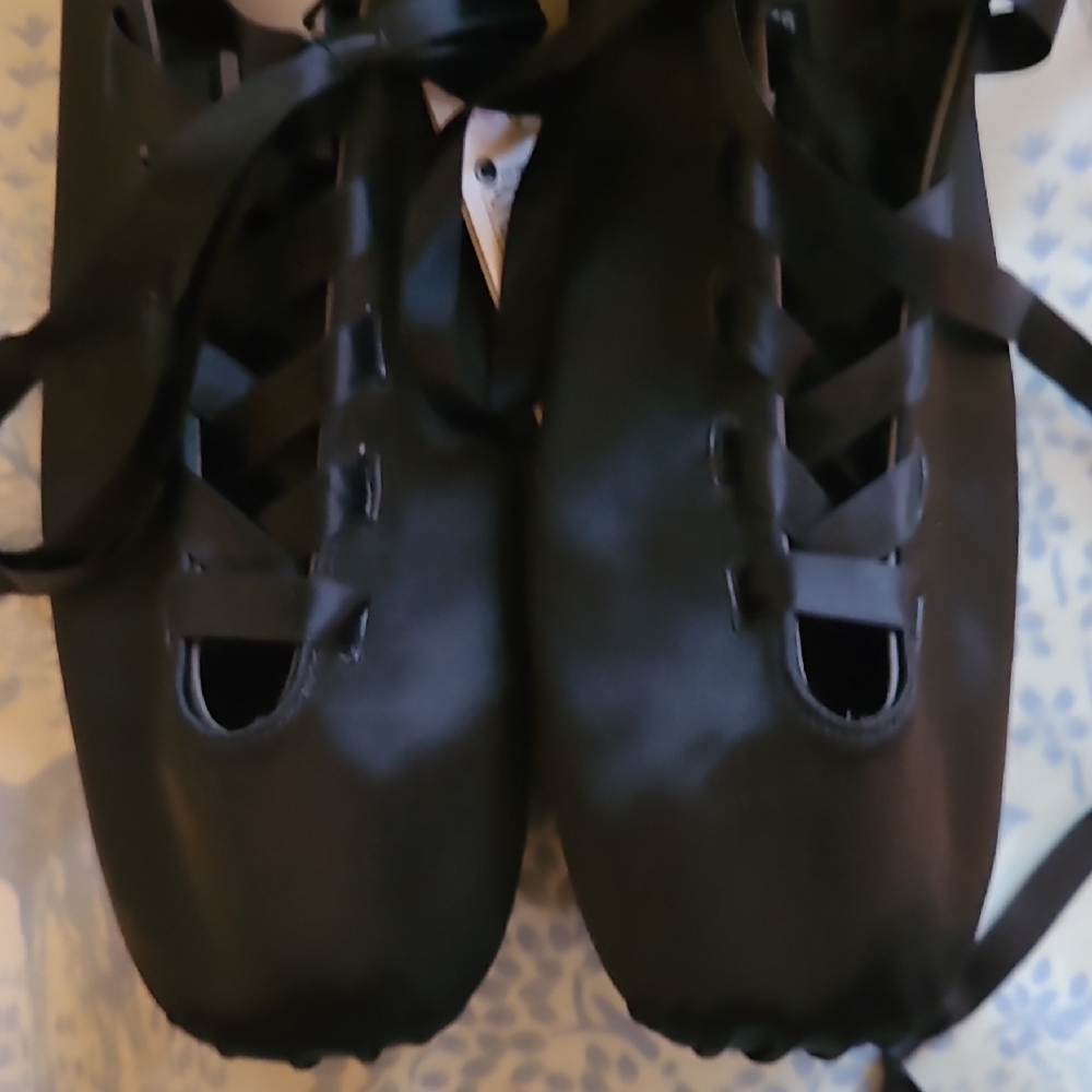 Zara Black Ribbon Flats - Picture 3 of 9